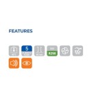 Blast Chiller RF 50A - GN 1/1 και EURONORM 600x400mm 76X73X85